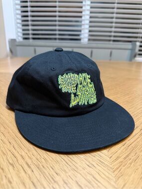 Volcom Black Cap “Embrace the Strange” Green Embroidery